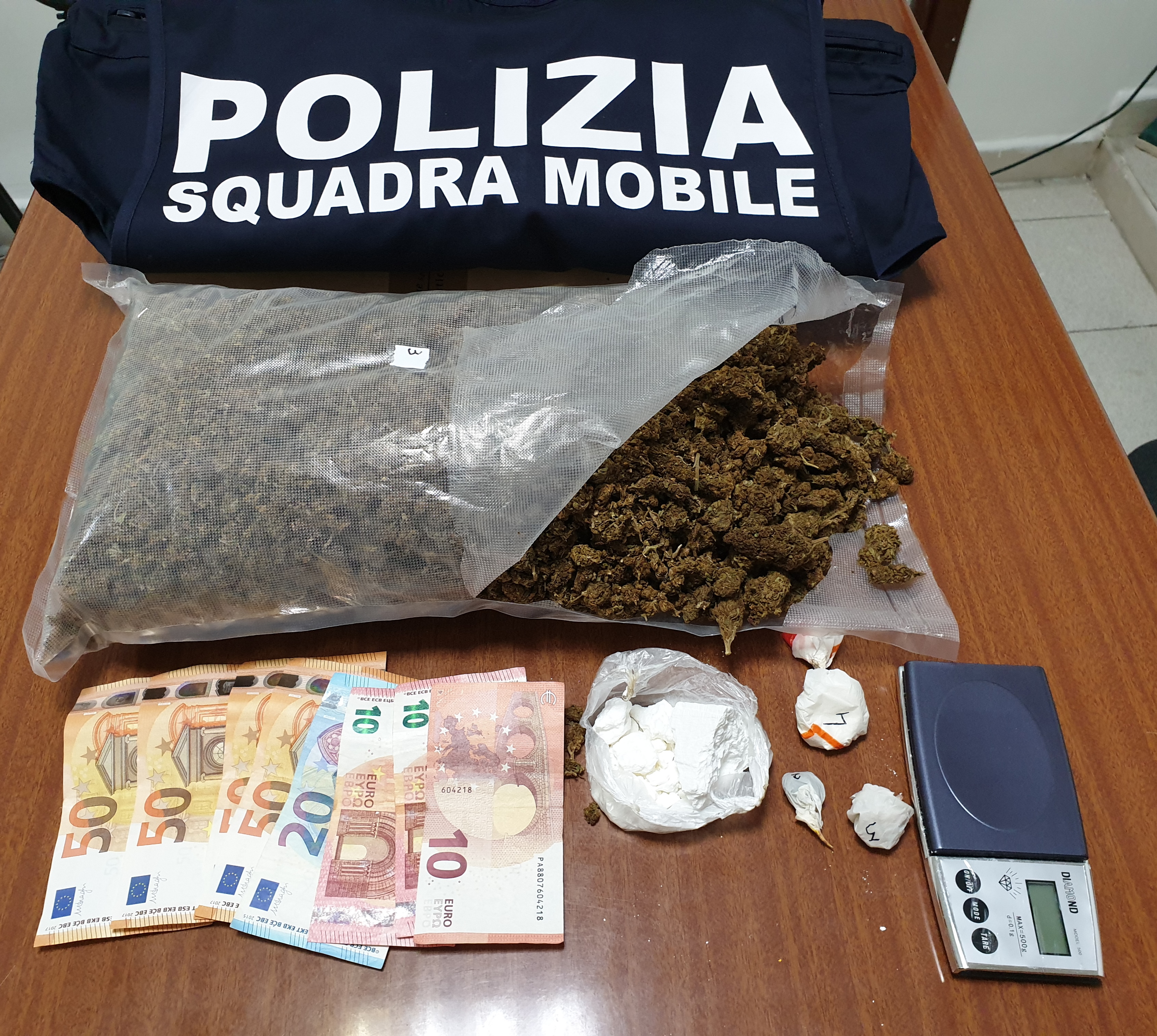 Benevento| Trasportava cocaina in città: arrestato dalla Polizia