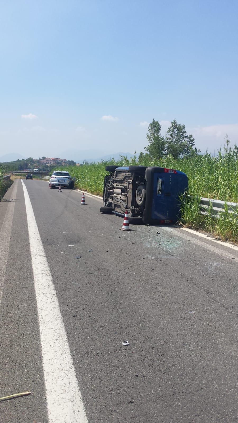 Benevento| Impatto furgone e auto, un ferito