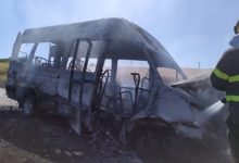 Molinara| Pulmino in fiamme,illesi passeggeri e autista