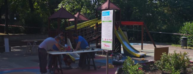 Benevento| Pulizia in città, Feleppa: in corso lavori di alcune giostrine nella Villa comunale/FOTO