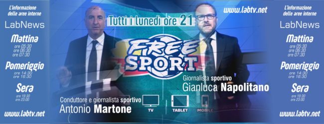Benevento| L’attesa è finita: questa sera parte la trasmissione “Free Sport”