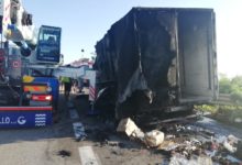 Benevento| Camion in fiamme, disagi lungo il raccordo autostradale [FOTO]