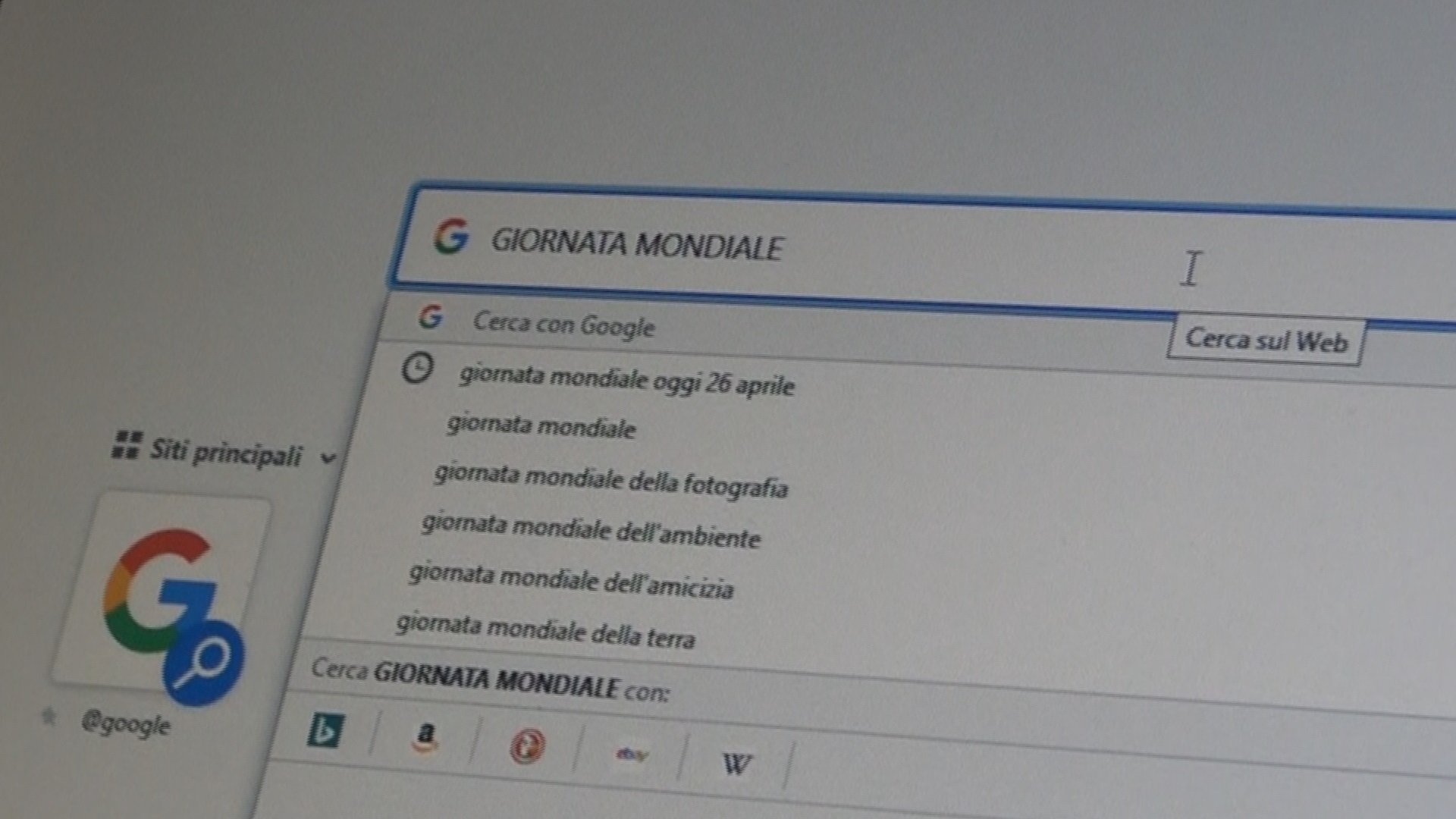 Una “Giornata Mondiale ” al giorno…