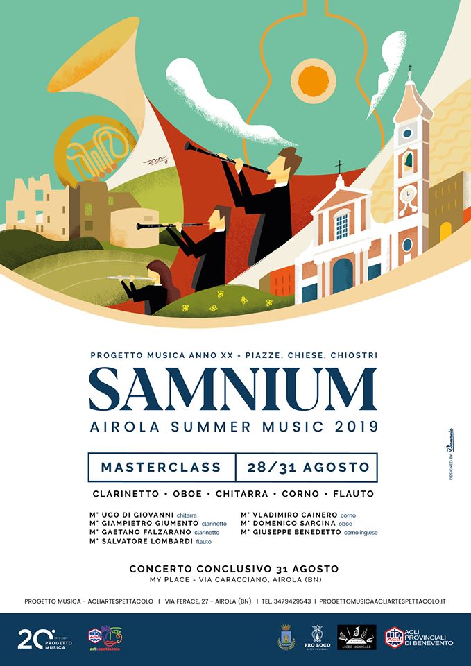 “Samnium – Airola Summer Music 2019”, domani il concerto finale del campus di alta formazione
