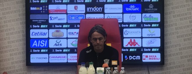 Benevento, Inzaghi: “Prendetevela con me, non con i ragazzi. Domani parto con questi esterni”