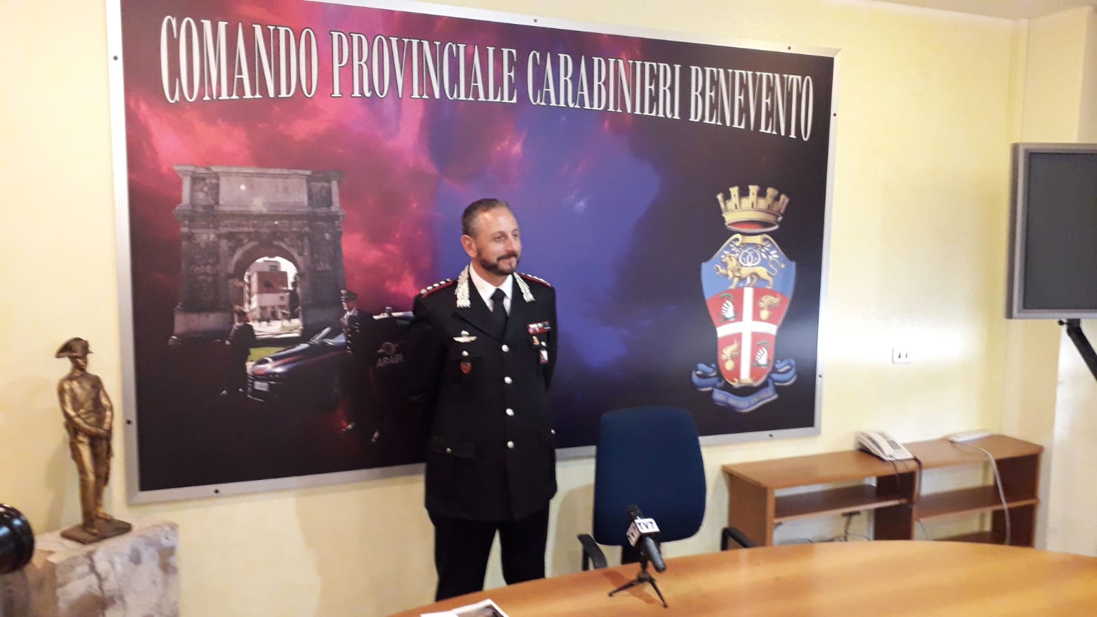 Benevento| Carabinieri, Passafiume si presenta alla città: sinergia con le forze dell’ordine, chiedo ai cittadini di collaborare