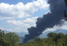 Avellino| Incendio fabbrica, squadre dei Vigili del Fuoco da tutta la regione