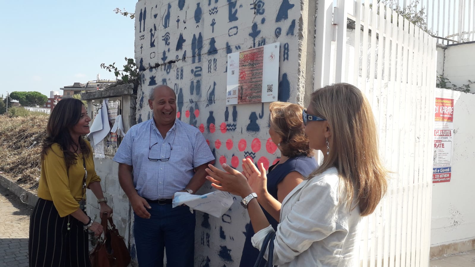 Benevento| Alla scuola Sant’Angelo a Sasso svelato il murales “DisabilityInStrada”