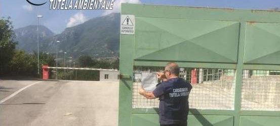 Calabritto| Trattamento rifiuti, impianto sequestrato e titolare denunciato dal Noe