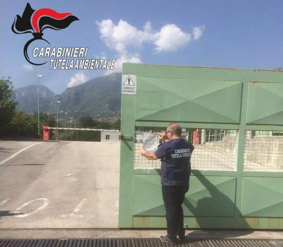 Calabritto| Trattamento rifiuti, impianto sequestrato e titolare denunciato dal Noe