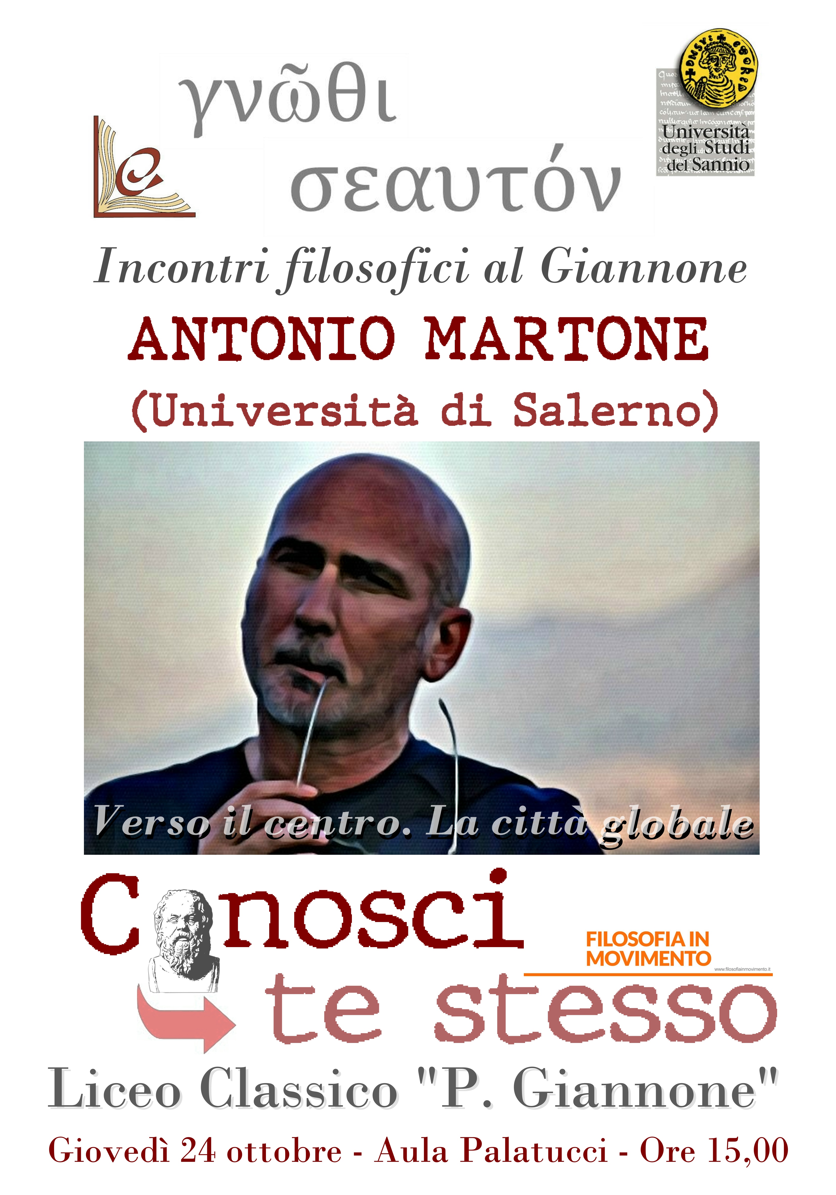 Benevento| Tornano gli incontri filosofici al “Giannone”, giovedi il primo appuntamento