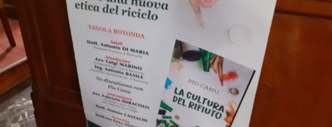 Benevento| Nuova etica del rifiuto, presentato il libro di Pio Canu