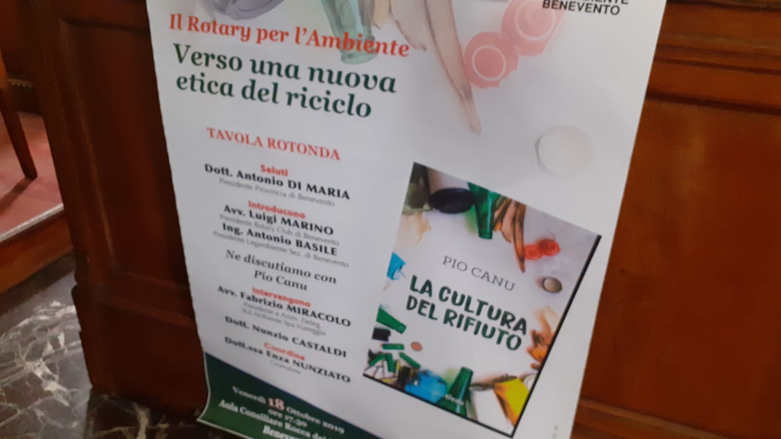 Benevento| Nuova etica del rifiuto, presentato il libro di Pio Canu