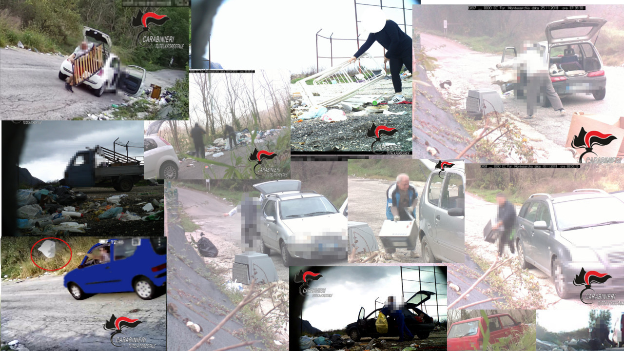 Abbandono dei rifiuti, la Forestale in campo in diversi comuni sanniti. Oltre 20.000 euro di sanzioni