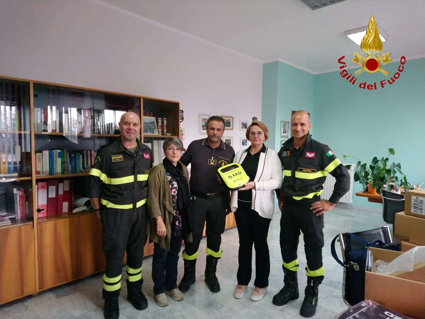 Benevento| Al Comando dei Vigili del Fuoco arrivano tre defibrillatori