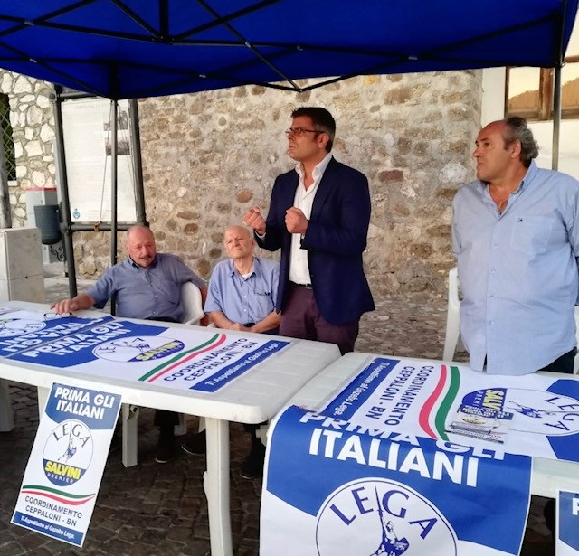 Gazebo della Lega, continua il tour “sannita”. Ricciardi: “Impegnati per le regionali”