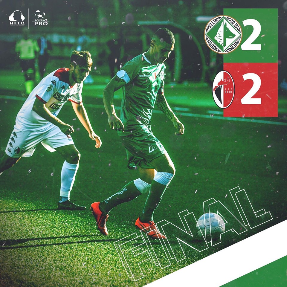 Reazione del lupi, contro il Bari termina in parità