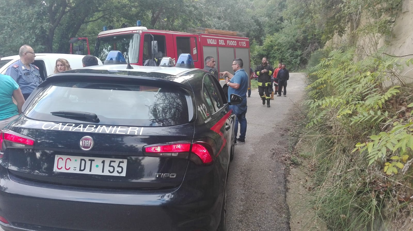 Apice| Finisce in una scarpata, paura per un 28enne di Apice/FOTO