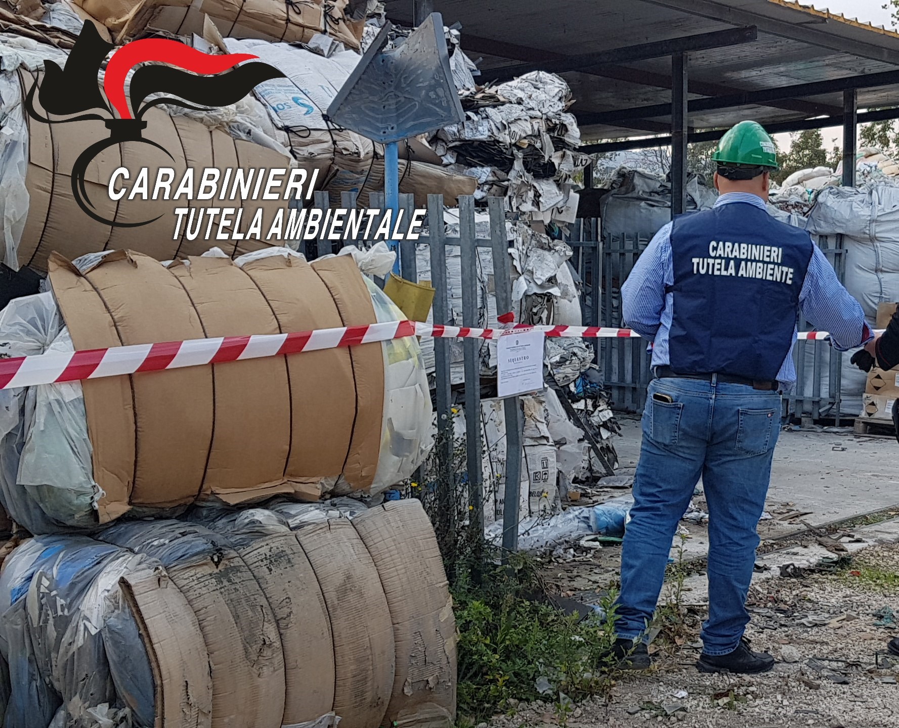 Paolisi| 350 mc di rifiuti speciali stoccati illecitamente: CC sequestrano area, una persona denunciata
