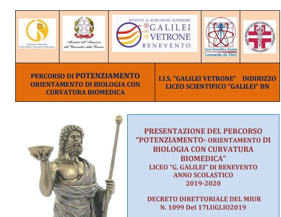 Benevento| “Biologia con curvatura biomedica”, domani inaugurazione del corso all’ ISS Galilei Vetrone