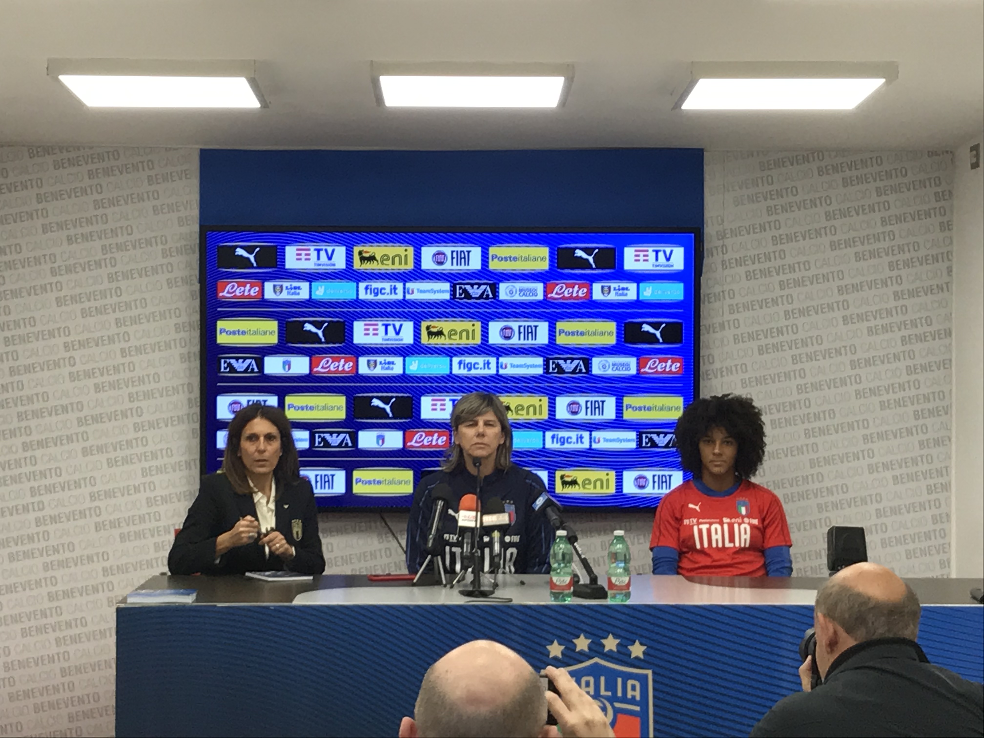 La Nazionale Italia Femminile a Benevento. Bartolini: “Fa piacere sentire certe parole da Inzaghi”. Gama: “Abbiamo ingranato”