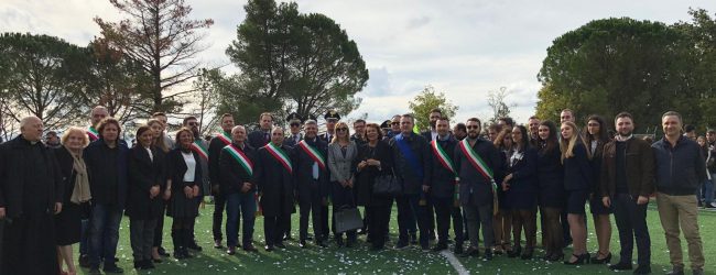 Faicchio| Consegnato il nuovo campo sportivo in erba sintetica, oggi l’inaugurazione