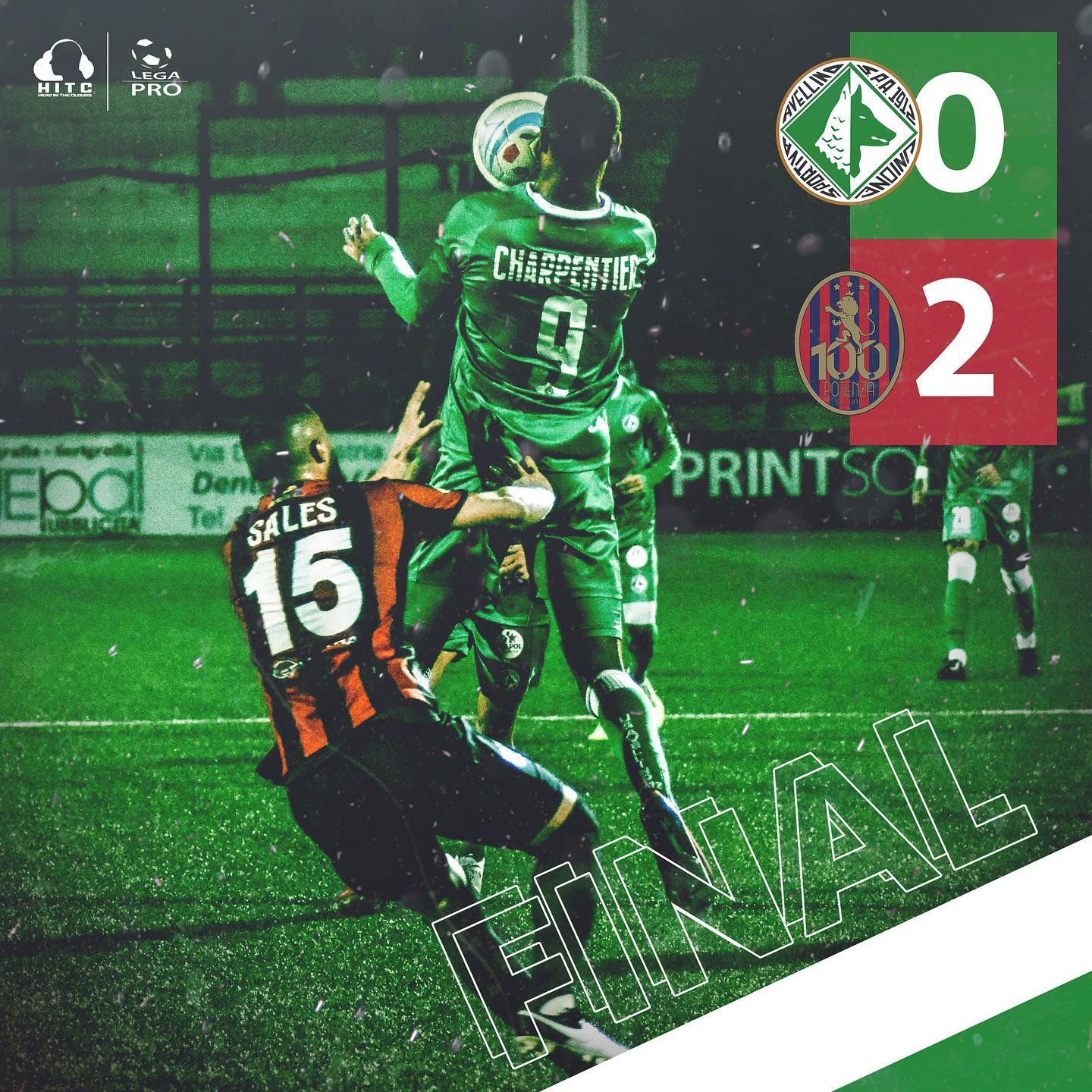 Avellino: è notte fonda, il Potenza passa al Partenio