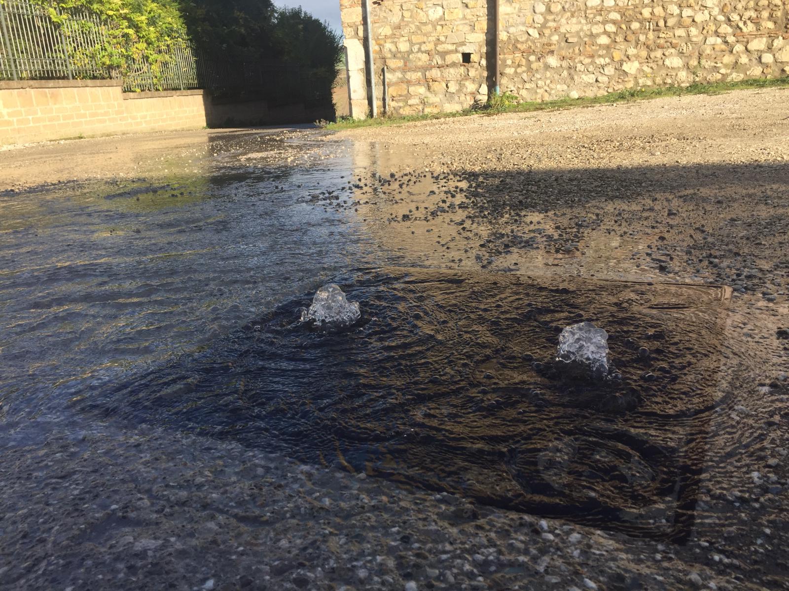Benevento| Perdita di una condotta in Contrada Margiacca