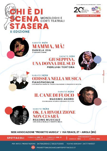 Airola| “Chi è di scena stasera?”bis, Accademia Progetto Musica ripunta sul teatro