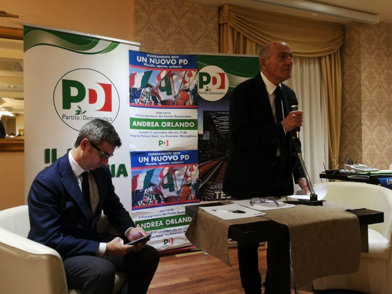 Avellino| Adesione di Petracca e di un gruppo di amministratori al Pd, plauso del commissario Cennamo