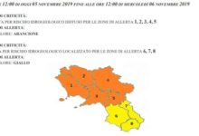 Maltempo, prorogata di 24 ore l’allerta meteo di colore arancione