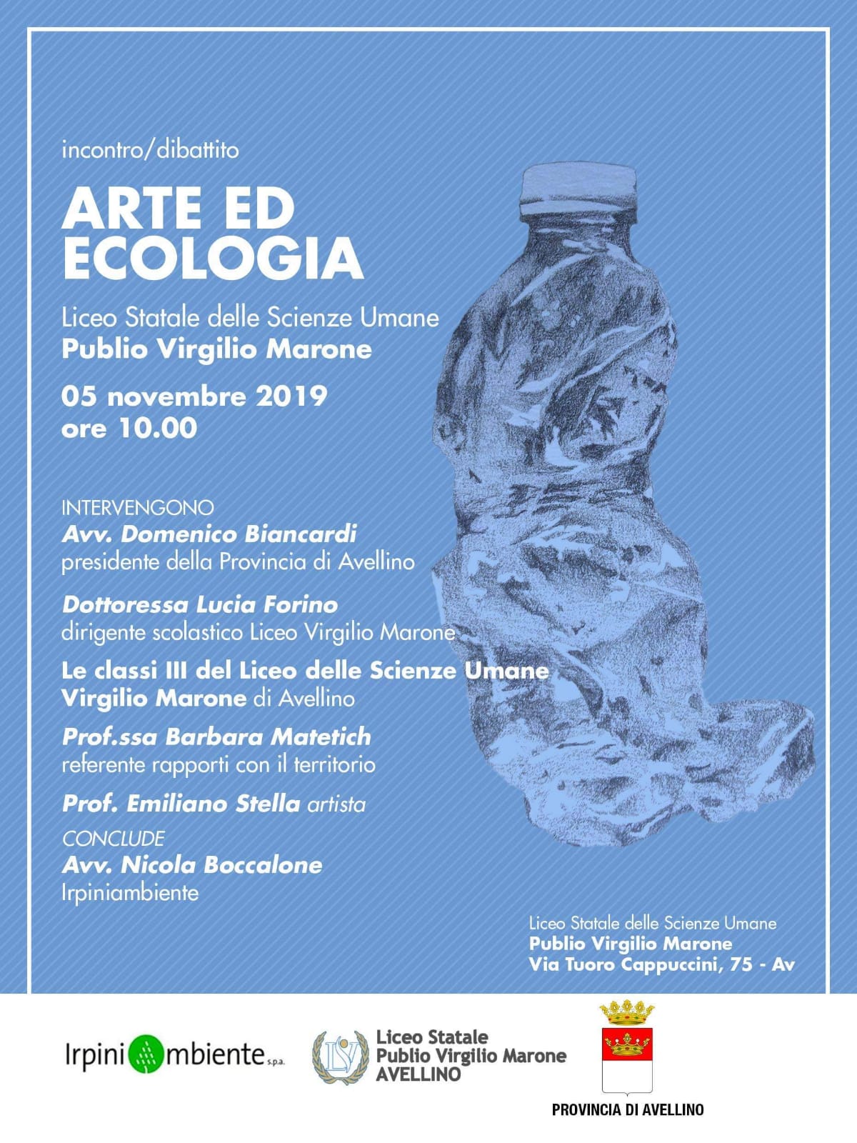 Avellino| Plastic-free a partire dalle scuole, domani in contronto al liceo “Marone”