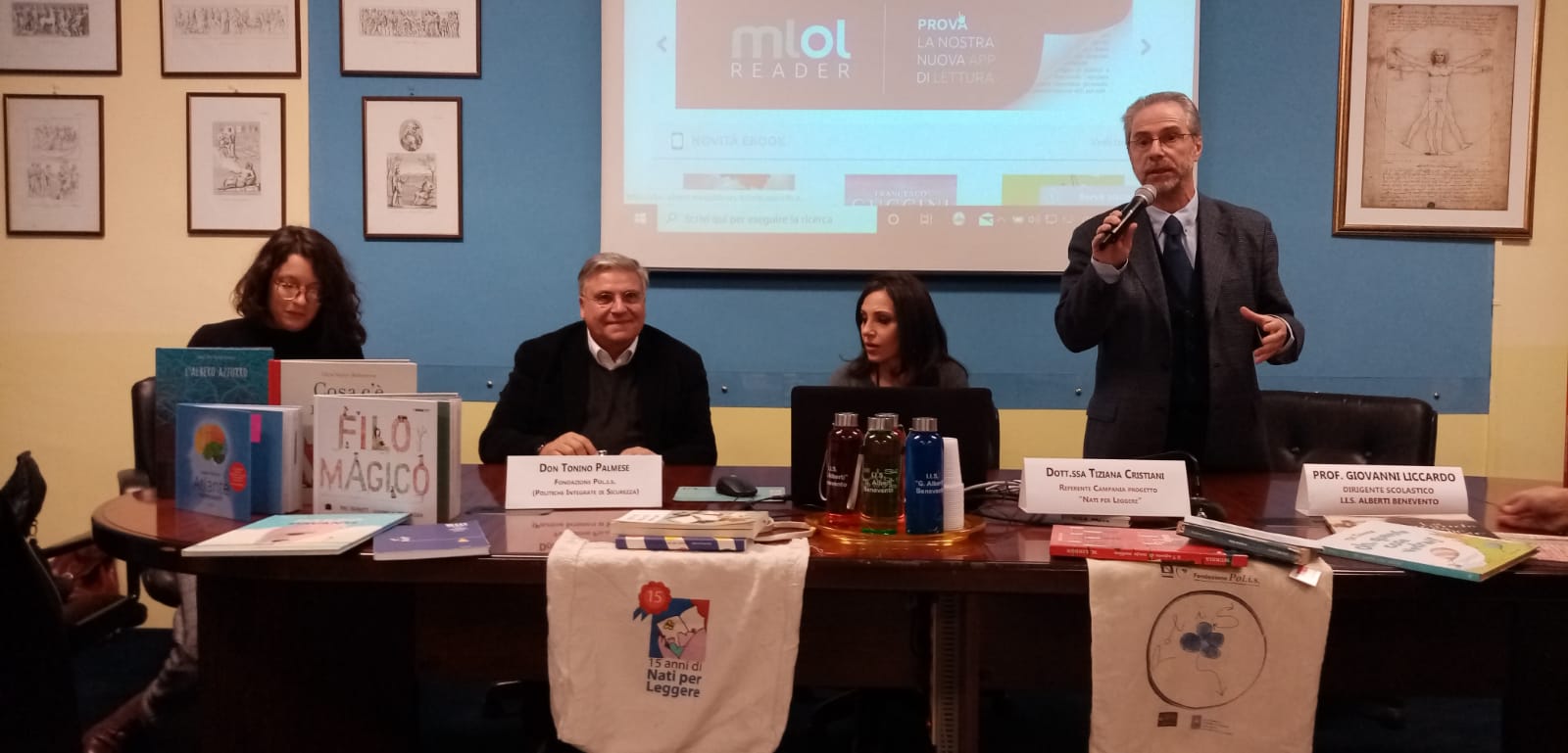 Benevento| Inaugurata la biblioteca Alberti, Don Tonino Palmese: costruire ponti attraverso la lettura
