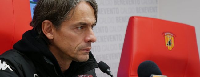 Benevento, Inzaghi: “9 punti non danno alcun premio, quello dobbiamo prendercelo a maggio”