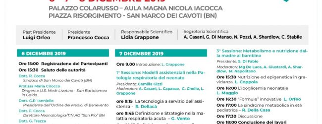 San Marco dei Cavoti| XV Congresso di Medicina Perinatale e Pediatria: arriva il Ministro della Salute Speranza