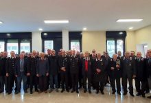Il generale Cagnazzo ad Avellino per i tradizionali auguri tra carabinieri in congedo e in servizio