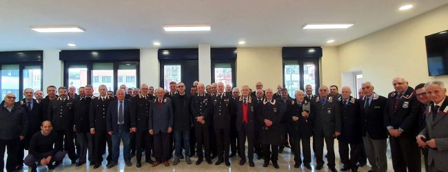 Il generale Cagnazzo ad Avellino per i tradizionali auguri tra carabinieri in congedo e in servizio