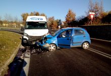 San Giorgio del Sannio| Scontro auto-furgoncino, ferita giovane donna