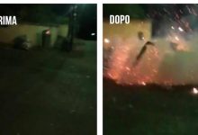 San Giorgio del Sannio| Giovane fa esplodere un cassonetto e posta il video sui social
