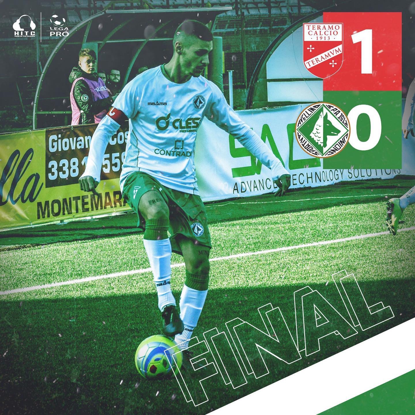 Avellino, a Teramo ko allo scadere