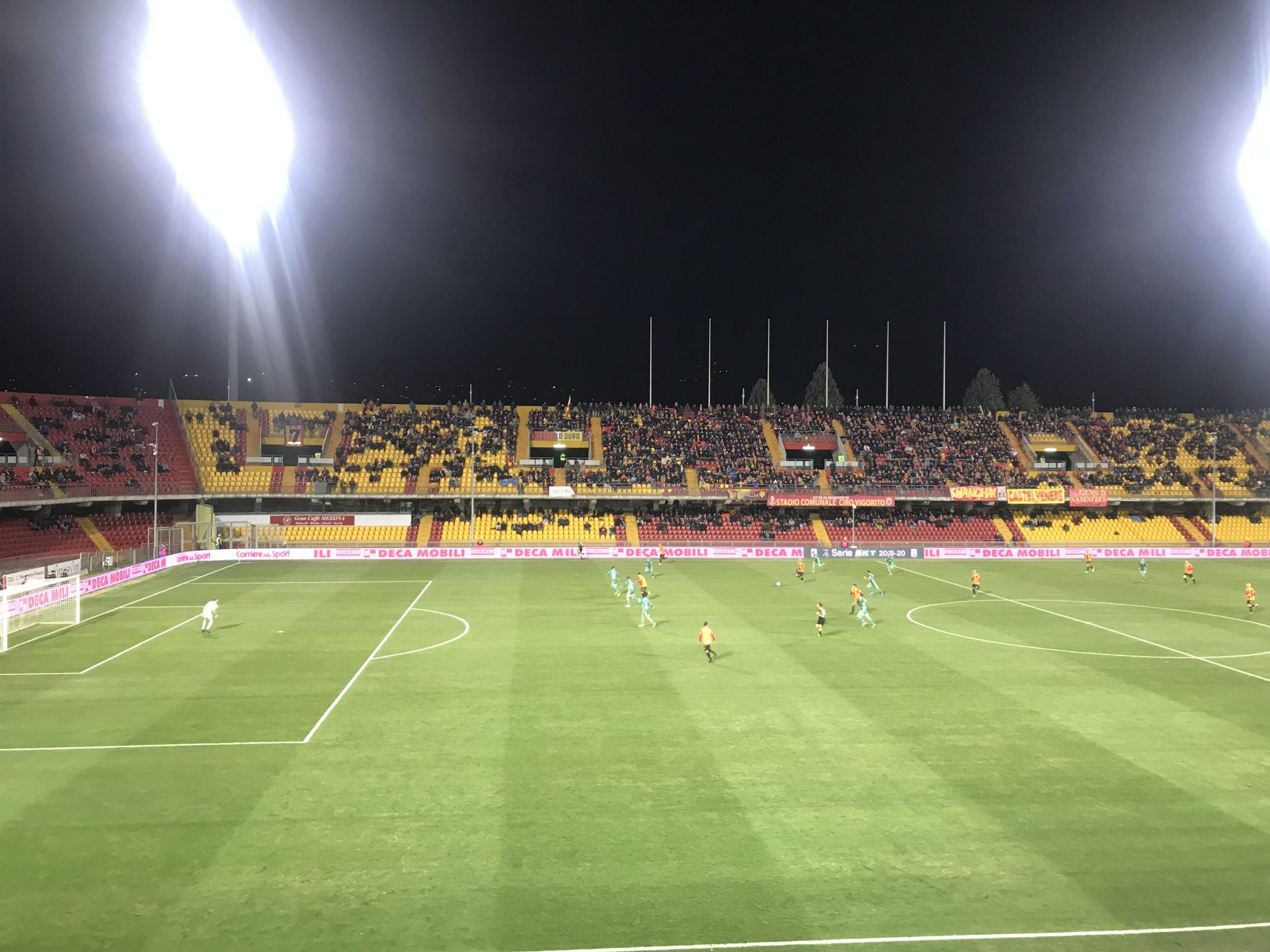 Benevento-Pisa: 1-1. I nerazzurri fermano la capolista