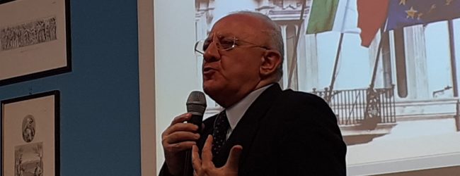 La giornata beneventana di De Luca