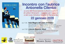 “Non leggere”, mercoledi doppio appuntamento beneventano per la scrittrice Antonella Cilento