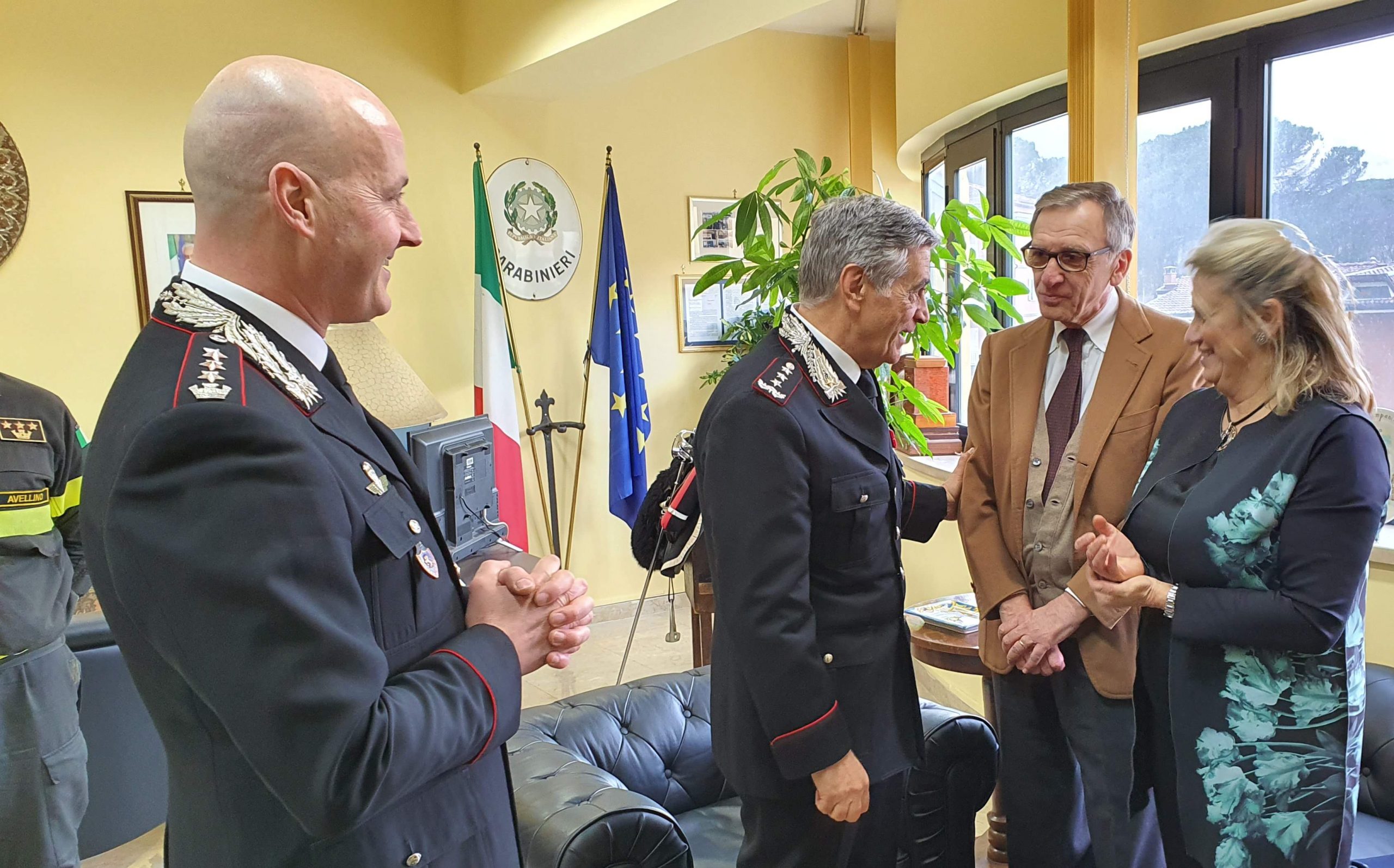 Carabinieri, il generale Tomasone al Comando di Avellino per il saluto di commiato