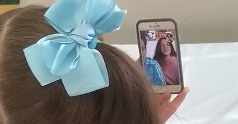 Avellino| La piccola Giovanna e la videochiamata con Lui e Sofì, gioia ed emozione al “Moscati”