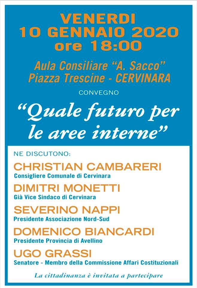 Cervinara| Aree interne, convegno con Biancardi, Nappi e Monetti