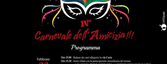 Domani a Paupisi al via il carnevale dell’Amicizia