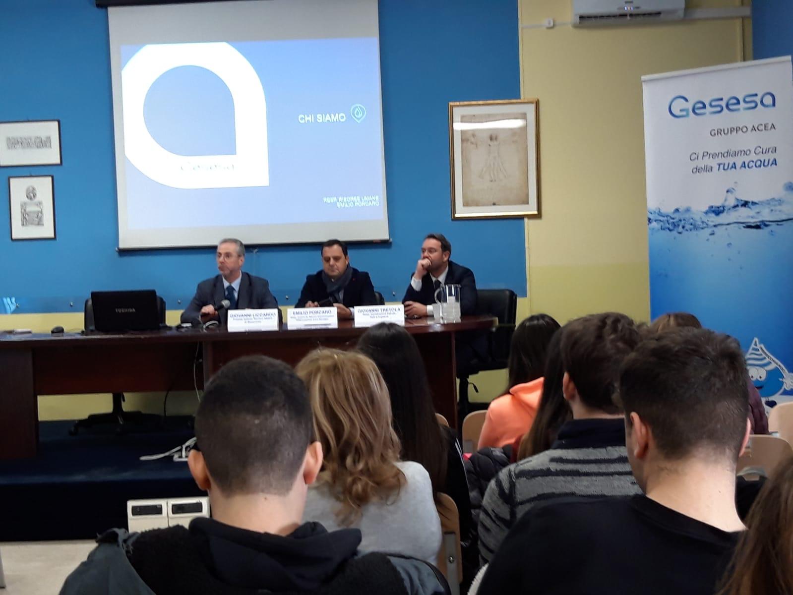 Benevento| Gesesa, presentato il progetto PCTO multidisciplinare e interscolastico agli studenti dell’Alberti