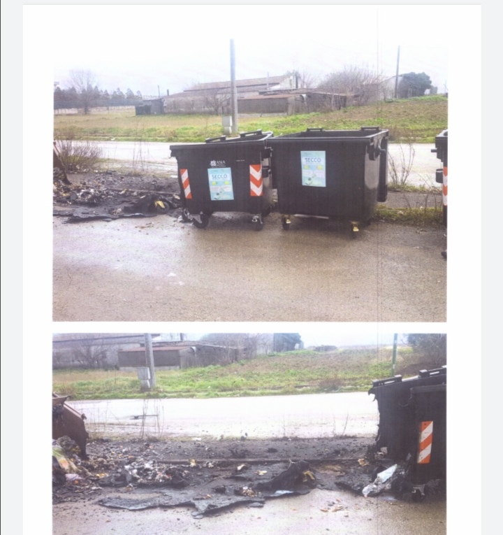 Benevento| Incendiati cassonetti in contrada Olivola, la denuncia dell’Asia