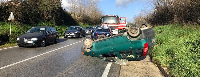 Benevento| Si ribalta con l’auto, ferito un uomo sulla ss90bis